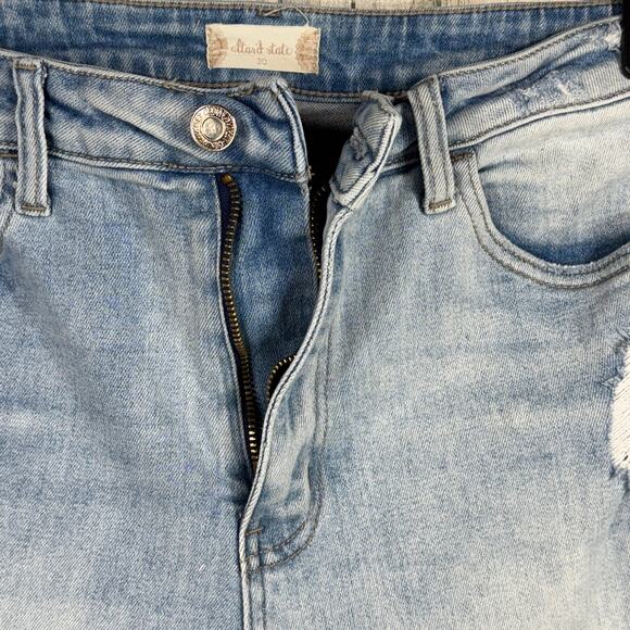 Altar'd State Vervet SZ 30 Jeans Distressed Stretch Hi-Rise Light Wash Zip-Fly - Picture 4 of 11